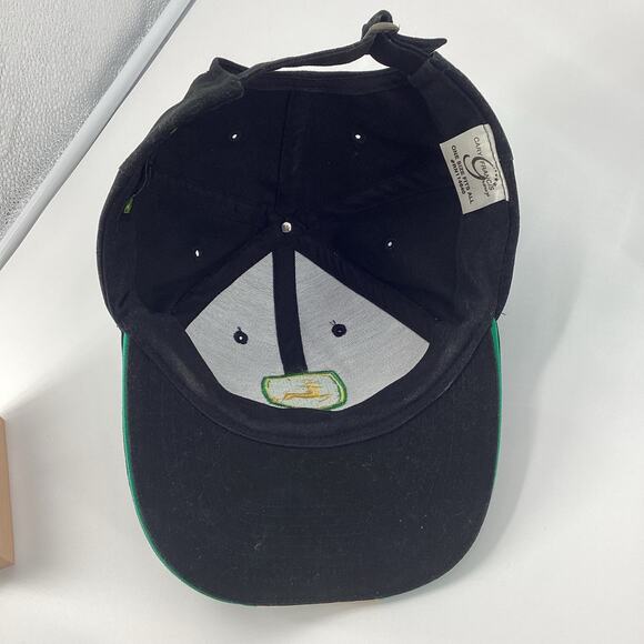 John Deere Adjustable Size Cap Hat Black Green Yellow 146 - Picture 7 of 8